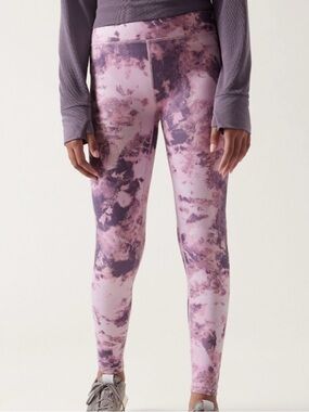 Athleta Girls High-Rise Chit Chat leggings. Pink/purple colorway size 14